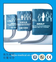 hospital TPU double hose NIBP blood pressure cuff with bladderless