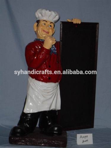 home decor furniture,home decor retro furniture,Lovely decorative resin chef figurine