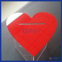 2016 Customized Acrylic Donation Charity Box / Plexiglass Found-raising Box