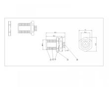 Waterproof Board Side Lock Front Panel M12 SW15T