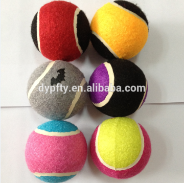 custom portable durable squeaky dog training tennis balls toy