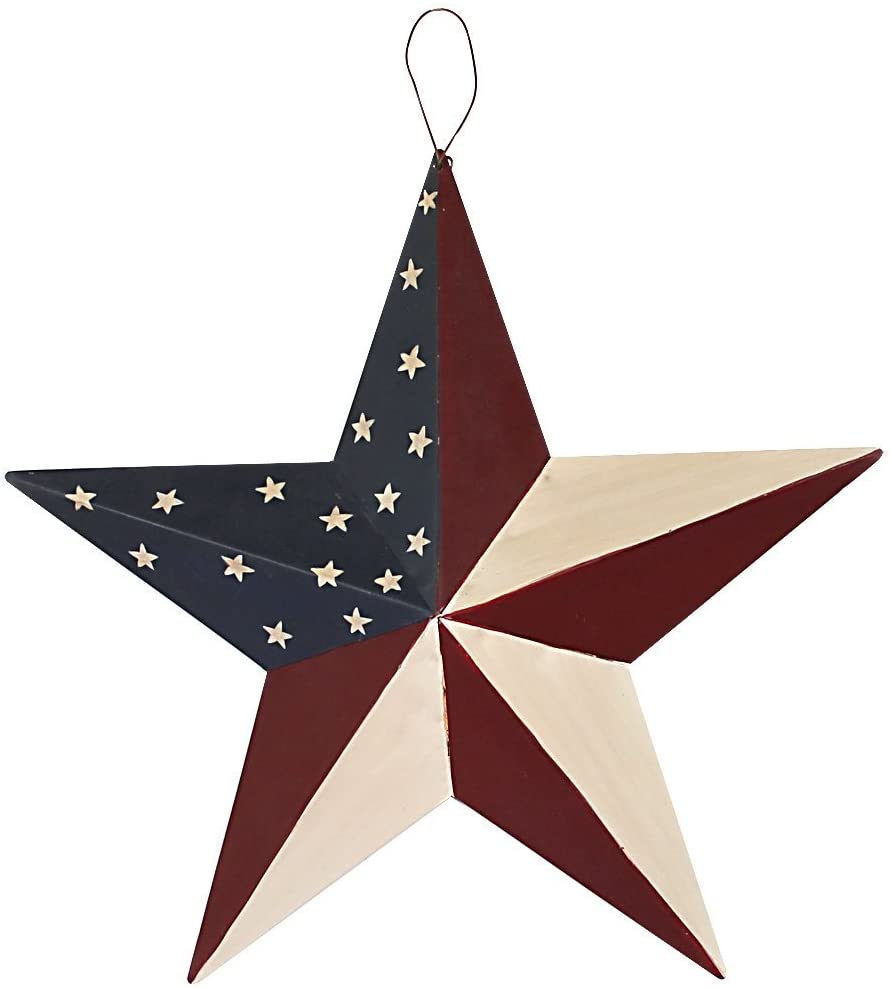 Hadiah dekorasi dinding bintang patriotik Amerika