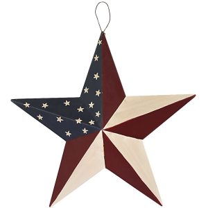 Regalo de decoración de pared de la estrella patriótica estadounidense