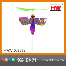 Plastic Bamboo Dragonfly And Butterfly Toy