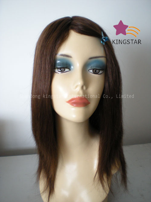 100% Human Hair Kinky Straight Full Lace Wigs (kshflw023)