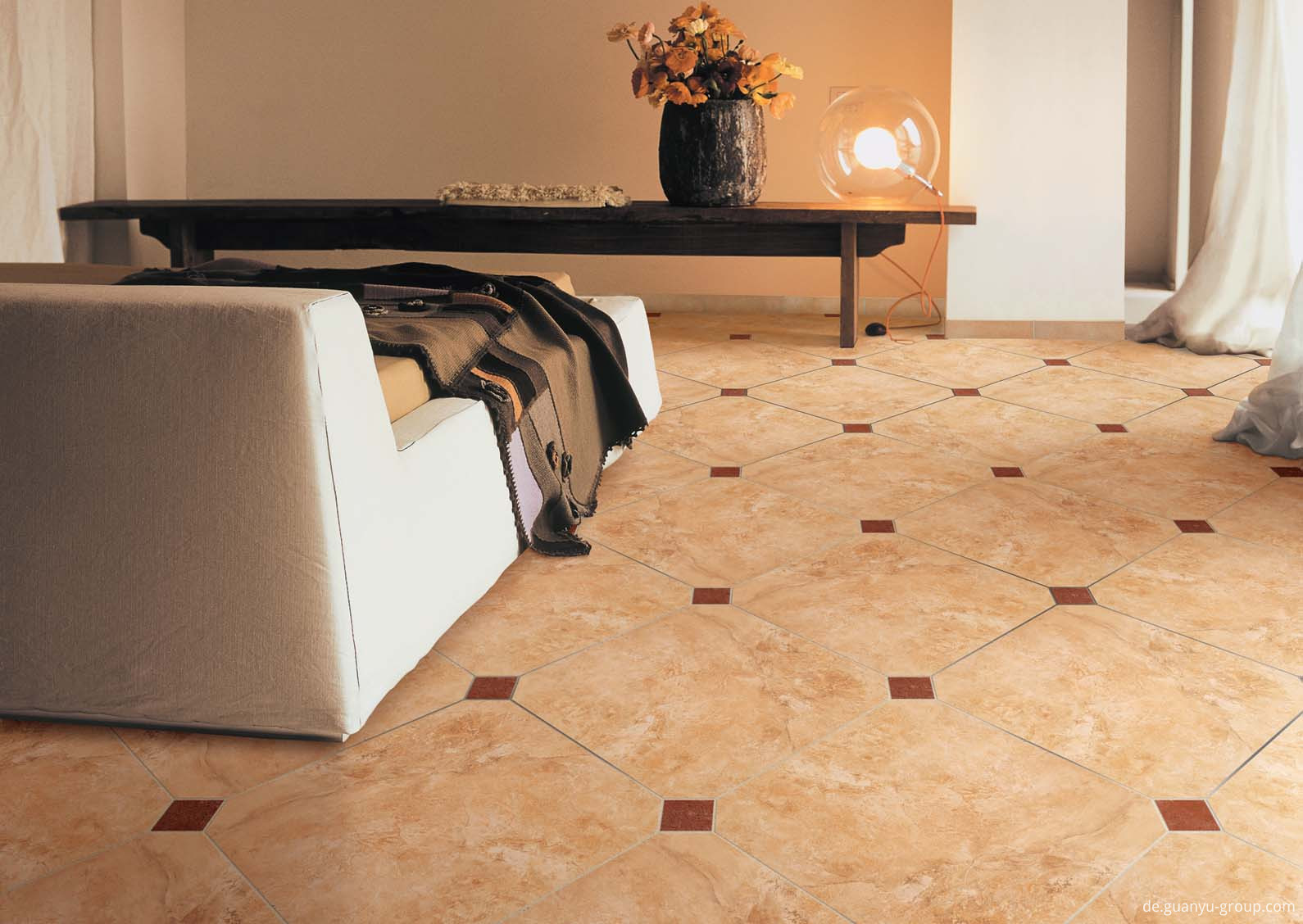 Travertine Style Matt Finish Porcelain Tile