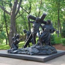 High quality bronze memorial tributes sculpture