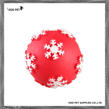 Christmas Pet Products Vinyl Snow Ball Dog Toy