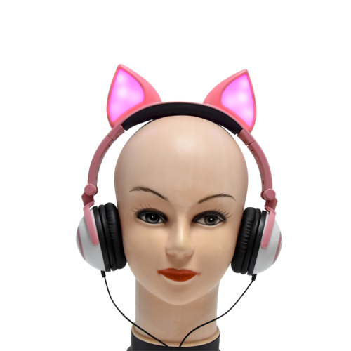 2019 New Trending Colorful lighting Fox Ear Headphones