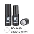 PCR-ABS Runde Kunststoff Lippenstift Verpackung mit transparentem Fenster