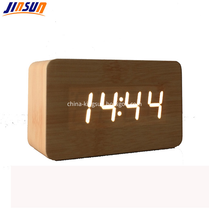 Wood Led Clock Ksw102 2