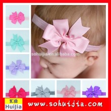 Baby cotton crochet headband Kids Small Chiffon Flower Hairband
