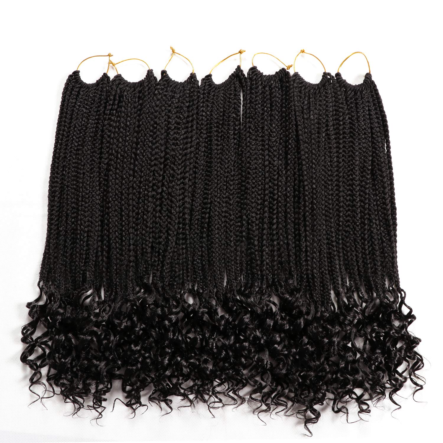Fast delivery 100g 24 inch 22 strands synthetic ombre crochet box braids hair
