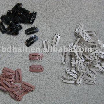 wholesale steel and silicon clips/ hair clips/ clips