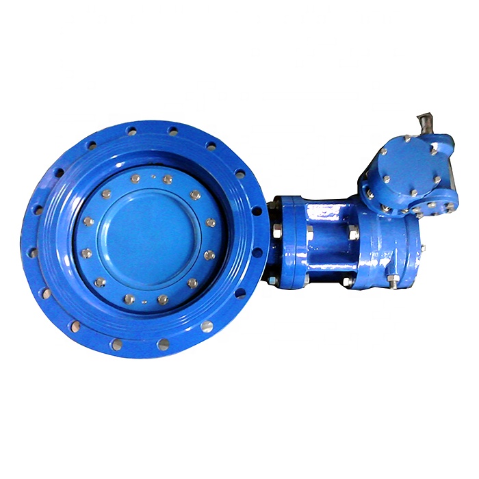 Ductile Iron Electric Double Flanged Eccentric Butterfly Valve