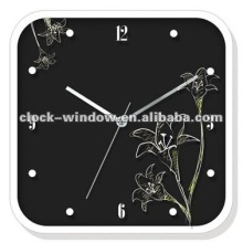 Glass Black stylish gift clock