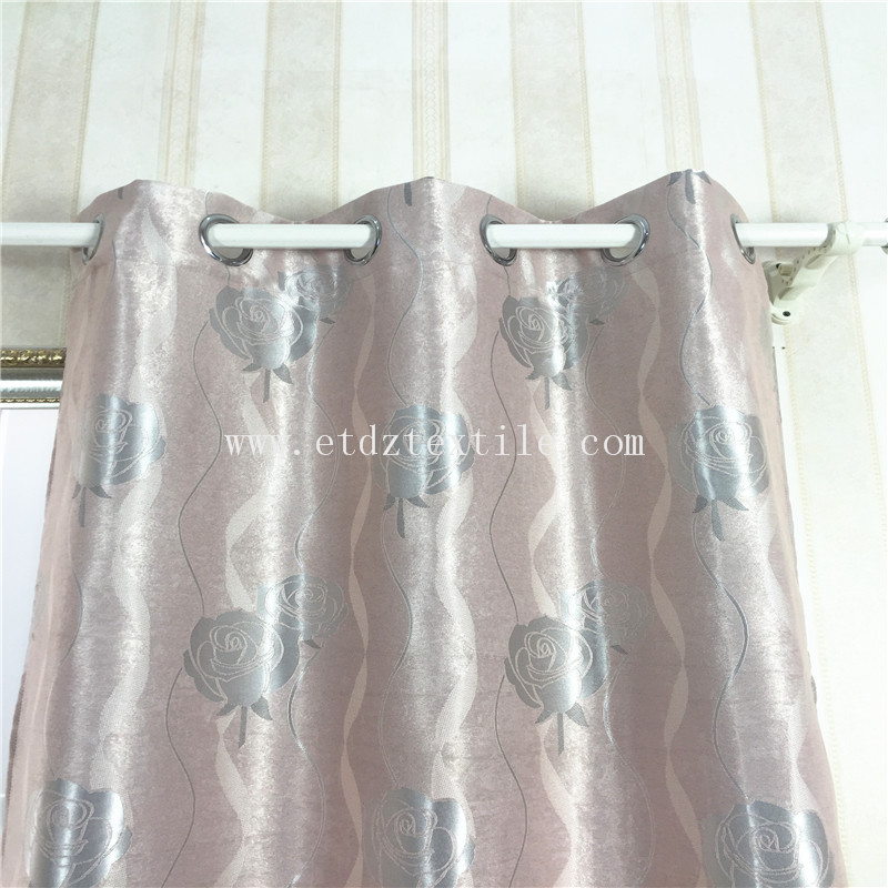 SILVER ROSE BLACKOUT CURTAIN