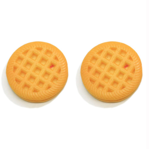 Mélanger Style Simulation Cookies Flatback Résine Cabochons Miniature Alimentaire Biscuit Pour Téléphone Cas Décoration DIY Cheveux Arcs Centre Scra