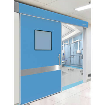 Porta hermética deslizante automática 220V para hospitais