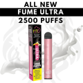 Поп -продажа Fume Ultra Ondosable Vape Pen 2500puffs