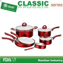 Aluminum 10pcs Metallic Cookware Set