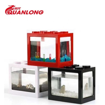Clear Plastic Small Decorative Mini Aquarium Fish Tank