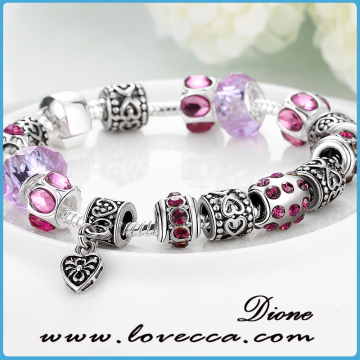 European style glass beads handmade bracelets, glass bead bracelet patterns, christmas glass bead bracelet