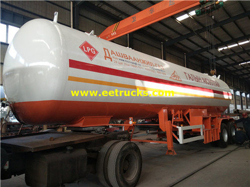 48cbm 20mt Propane Trailers Usafirishaji wa Gesi