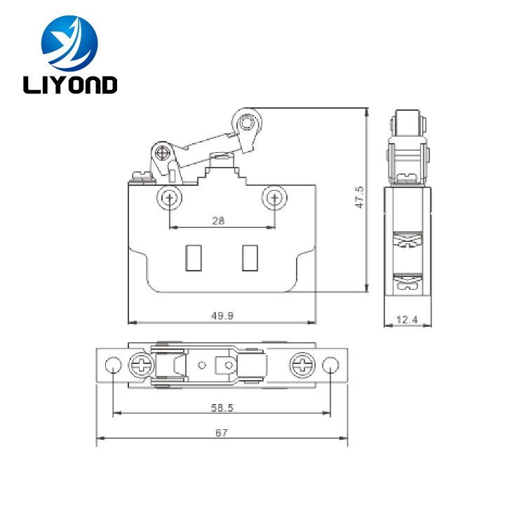 DC 250V 5A Terminal resistance Quick Switch, Magnetic Blow Switch, Travel Microswitch