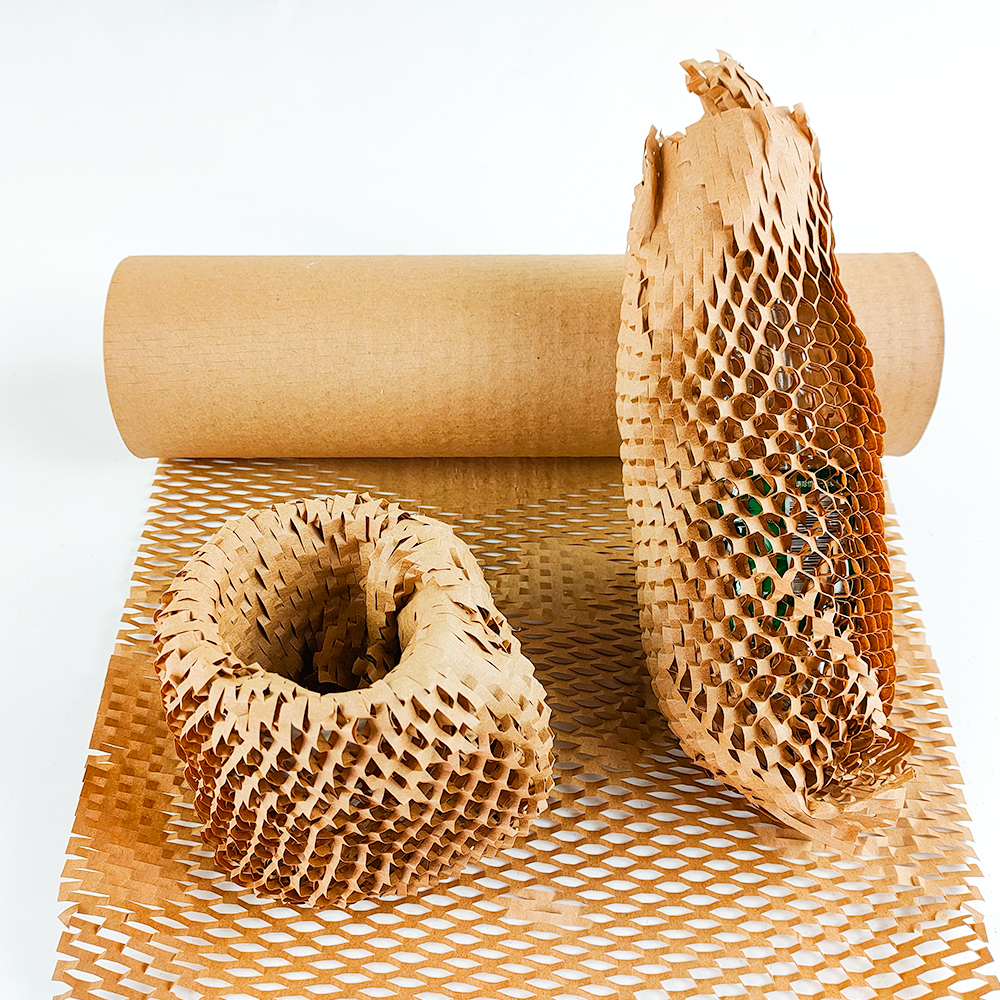 Honeycomb Wrap 100% Biodegradable Honeycomb Kraft Kertas