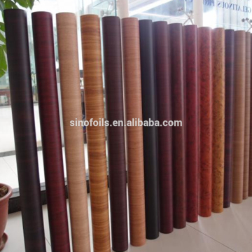 Wood grain film bag for plastic tube with resisting high tempetature