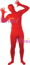 Child Red Zentai Full Body Suit