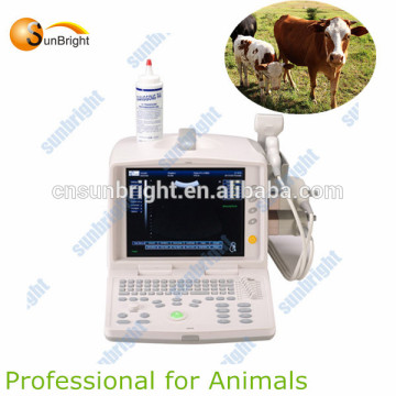 portable veterinary ultrasound for rectal examination at cow