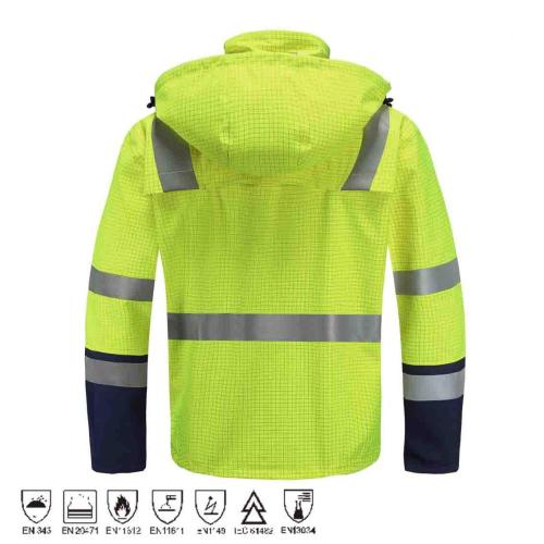 Flame retardant HIVIS Rain Jacket