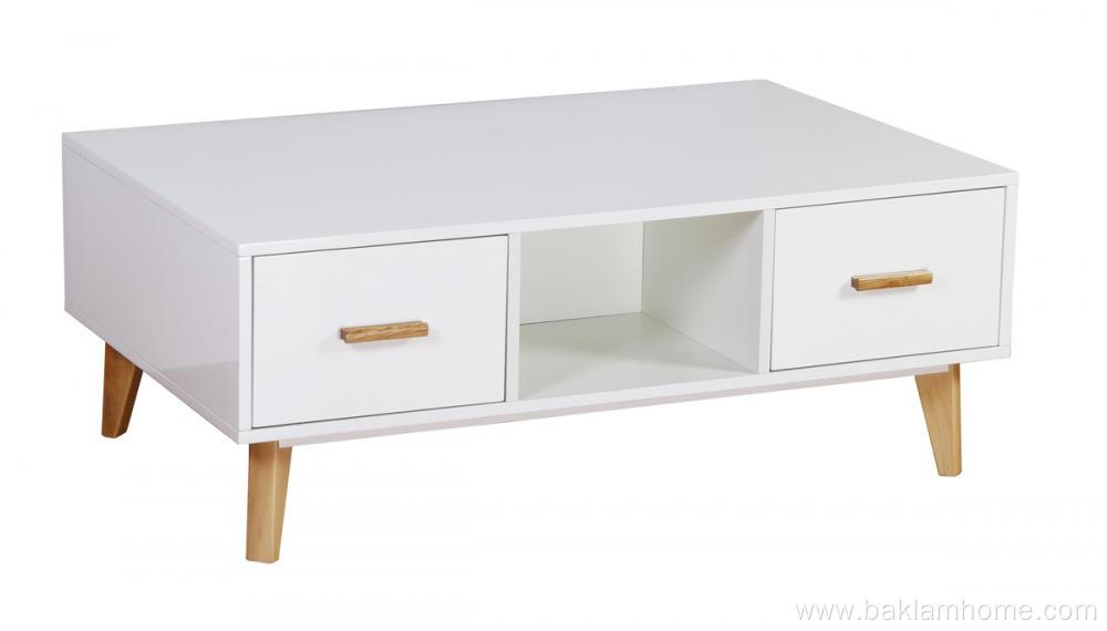 White Coffee Desk For Office or Living Room