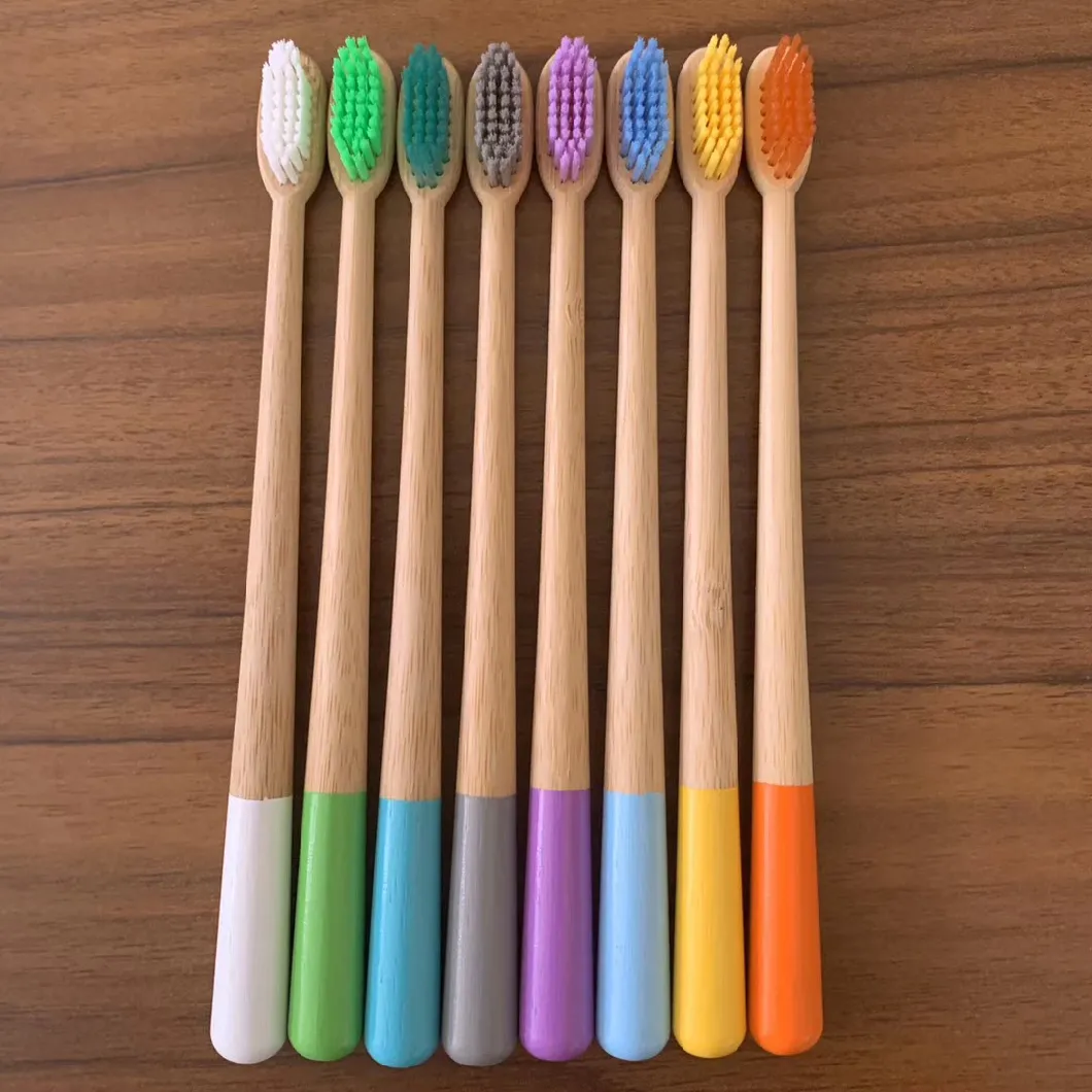 Custom Logo Replaceable Bamboo Toothbrush for Promotional