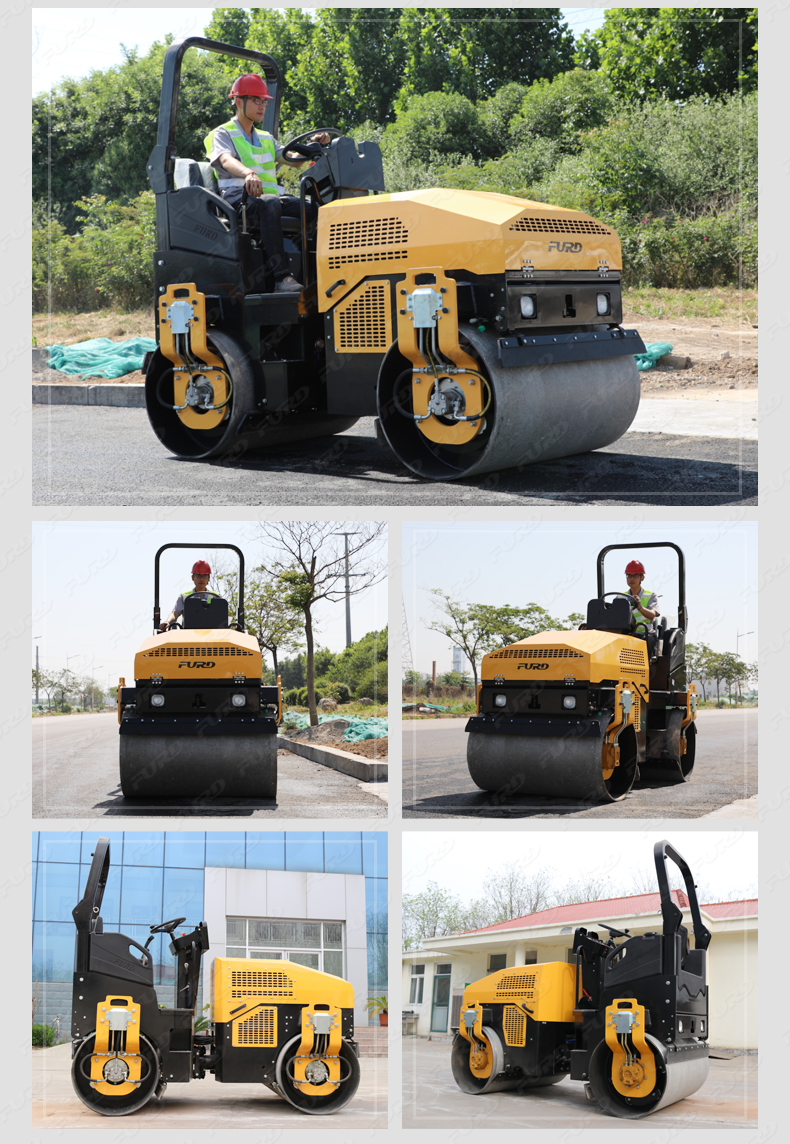 Engine Optional 3 Ton Road Roller