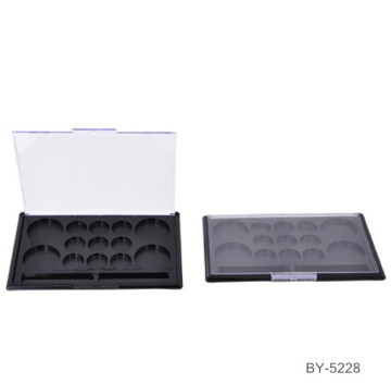 Concise Round Grid Eyeshadow Container