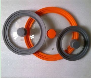 Universal silicone glass lid