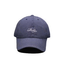 Classic Embroidered Plaid Baseball Cap