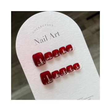 Wholesale Full Cover Toe Nail Tips: Acrylic Press-on Nails, Reusable Artificial Toes Nail