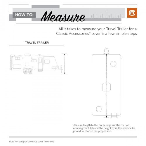 Classic Accessories Over Drive Travel Trailer Cover