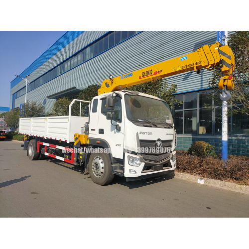 FOTON Aumark 6 wheels Cargo Truck Mounted XCMG Telescopic 6.3T Crane