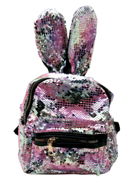 PINK EARS SEQUIN BACKPACK-0