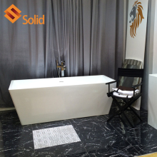 Directly Manufactured Artificial Marble Oval Egg Shape Acrylic Bathtub