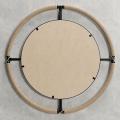 Farmhouse Rope and Metal Framed Round Mirror