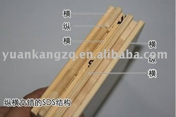 bamboo flooring-compressed solid bamboo board Strand Carburization/natural vertical