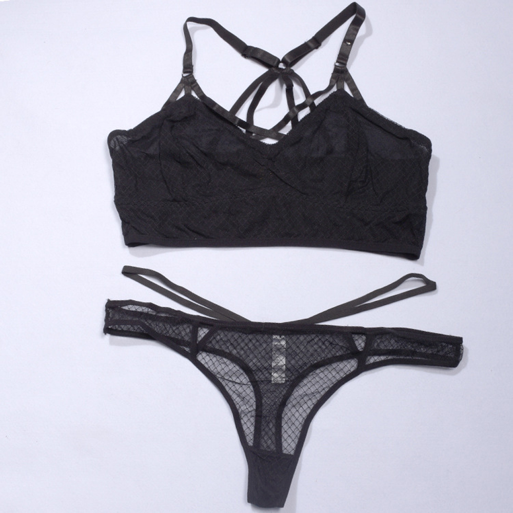 Waffle Mesh Underwear Set