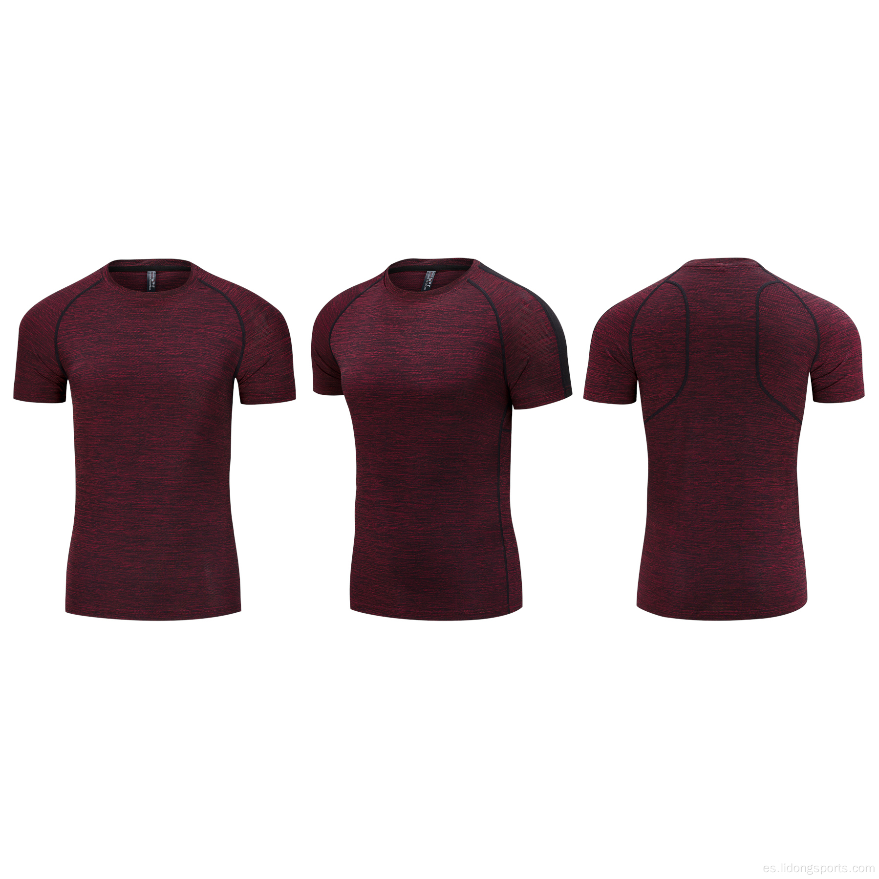 Camiseta de fitness en seco rápido para hombres gimnasios