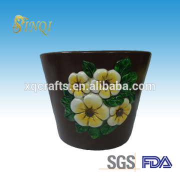 Brown color unglazed clay pots